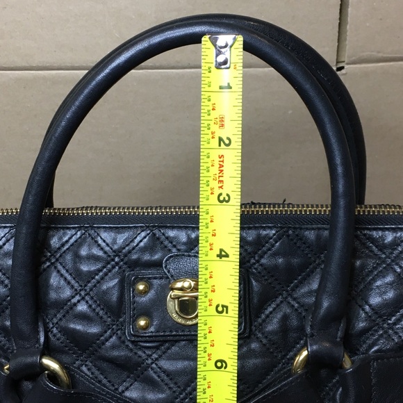 MARC JACOB Quilted Top Handled Belted Lambskin Shoulder Bag - Picture 13 of 17